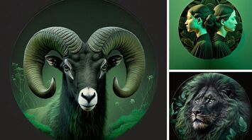 Three Zodiac Signs Engaging in Philosophical Inquiries