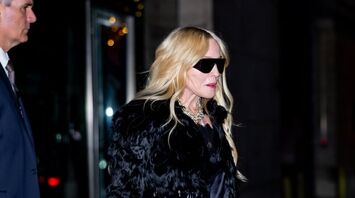 Madonna Kicks Off Spooky Season in a Chic All-Black Look
