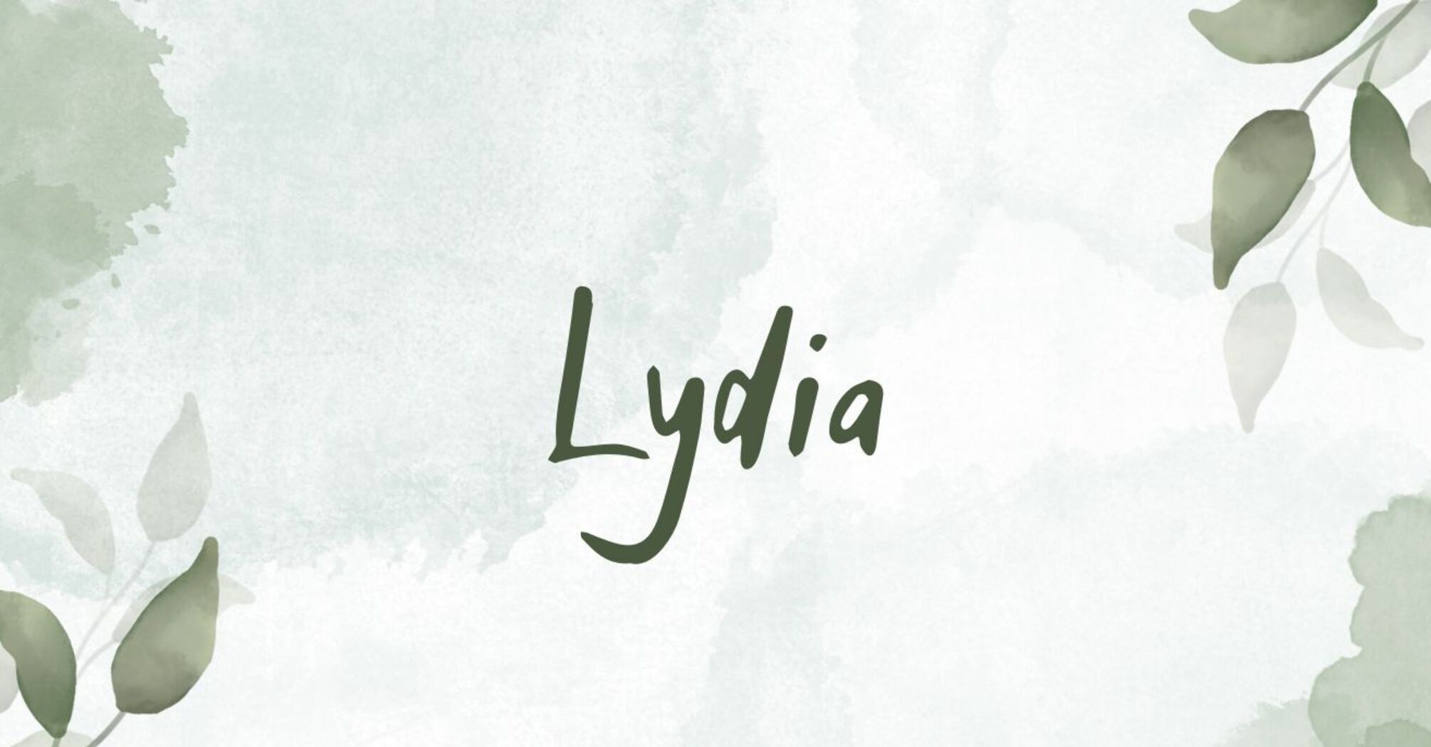 Meaning of the name Lydia