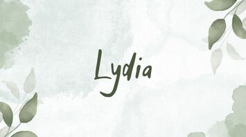 Meaning of the name Lydia