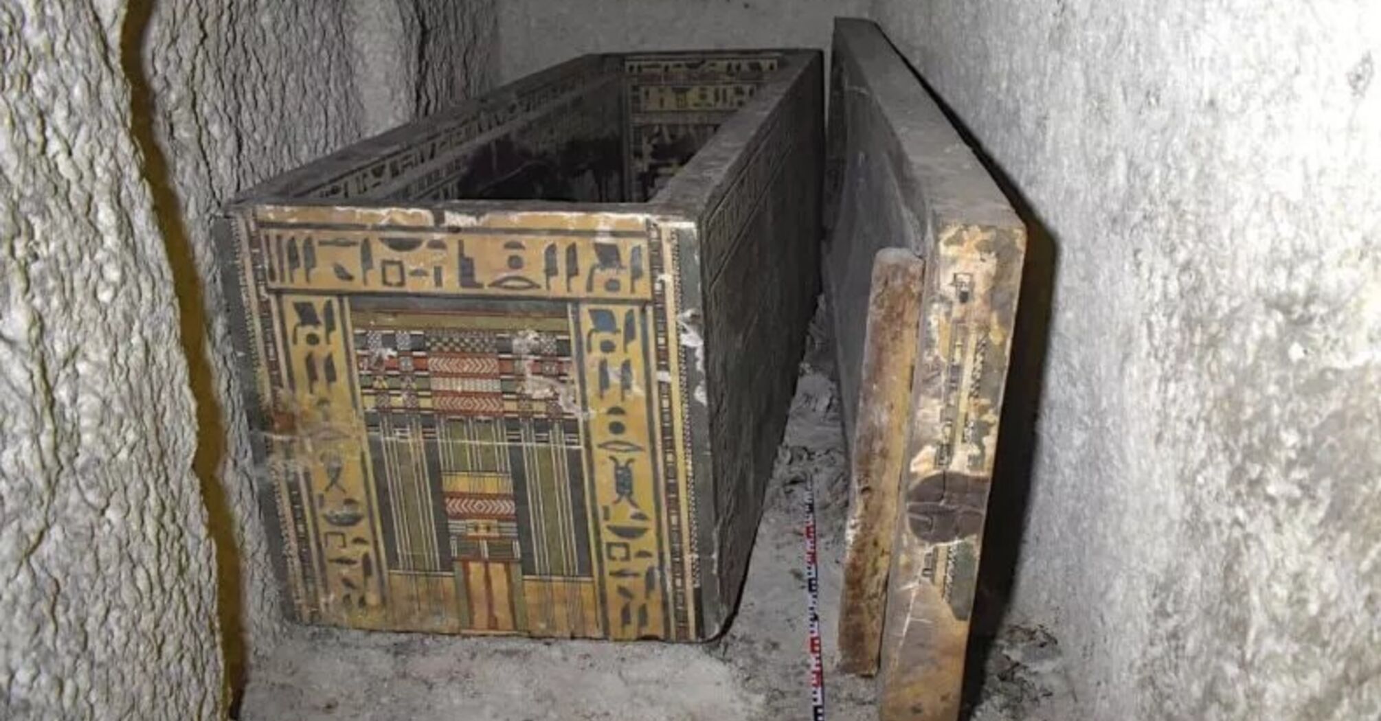 Ancient painted coffin