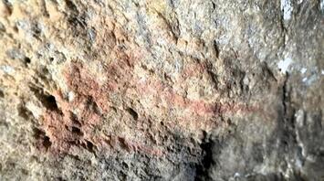Rock art at Oakhurst rock shelter, Oakhurst farm, near Hoekwil, South Africa