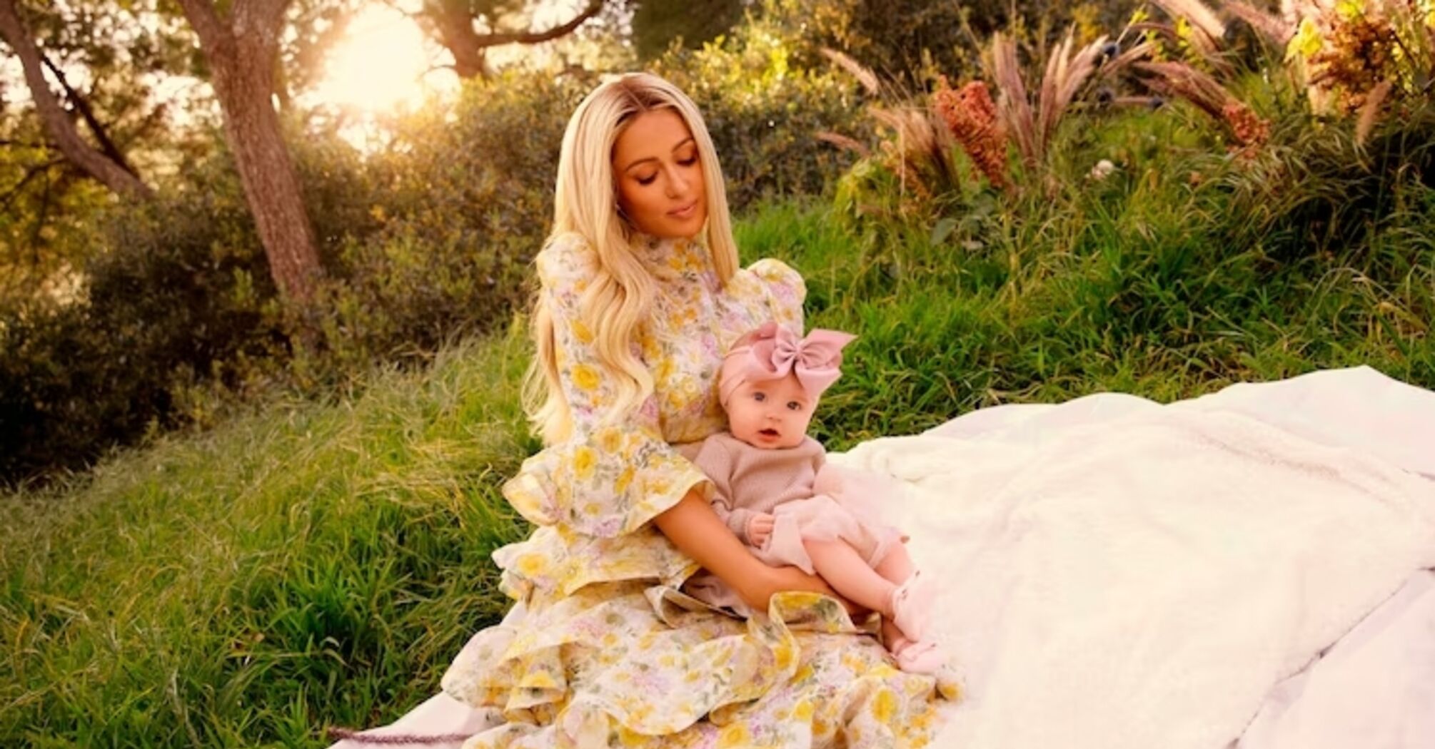 Paris Hilton with daughter