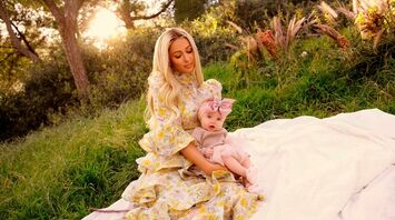 Paris Hilton with daughter