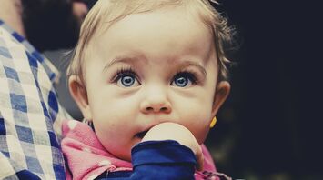 Baby staring