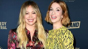 Hilary Duff and Molly Bernard