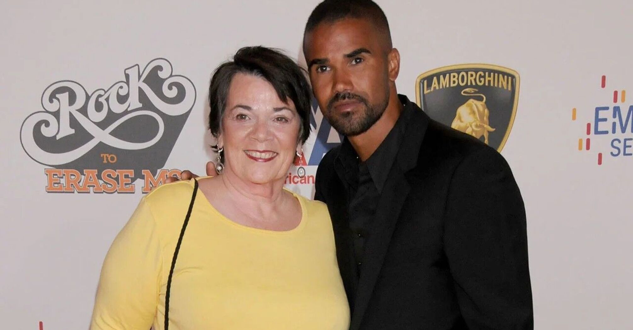 Shemar Moore and his mother