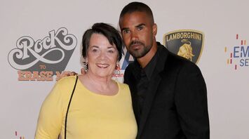 Shemar Moore and his mother