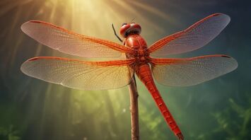 Red dragonfly