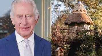 King Charles and the magnificent newly-renovated treehouse.