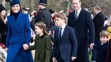 Kate Middleton and Prince William with kids