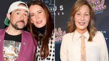 Left: Kevin Smith and Jennifer Schwalbach Smith; Right: Joey Lauren