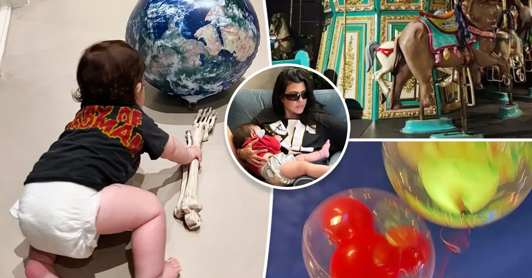 Kourtney Kardashian Celebrates Son Rocky's First Birthday with Travis Barker