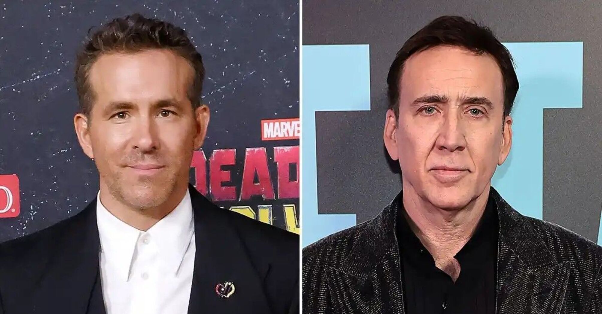 Ryan Reynold and Nicolas Cage 