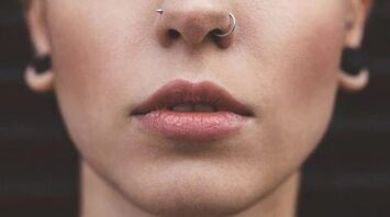 Nose Piercing on the Right Side
