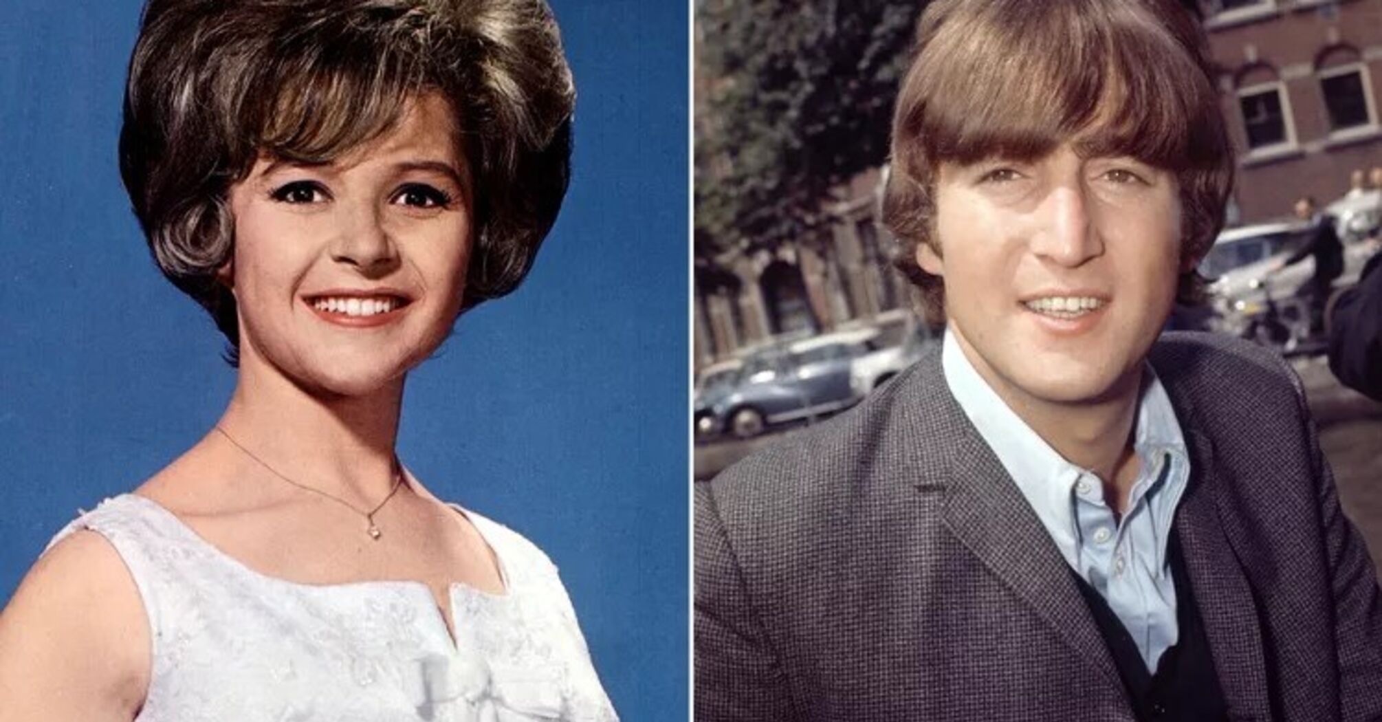 Brenda Lee (left) and John Lennon