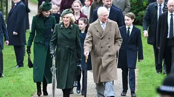 King Charles and Queen Camilla Lead Royal Family Christmas Walk