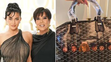 Kylie Jenner Gifts Mom Kris a $4K Goyard Duffle Bag Personalized with Childhood Paintings