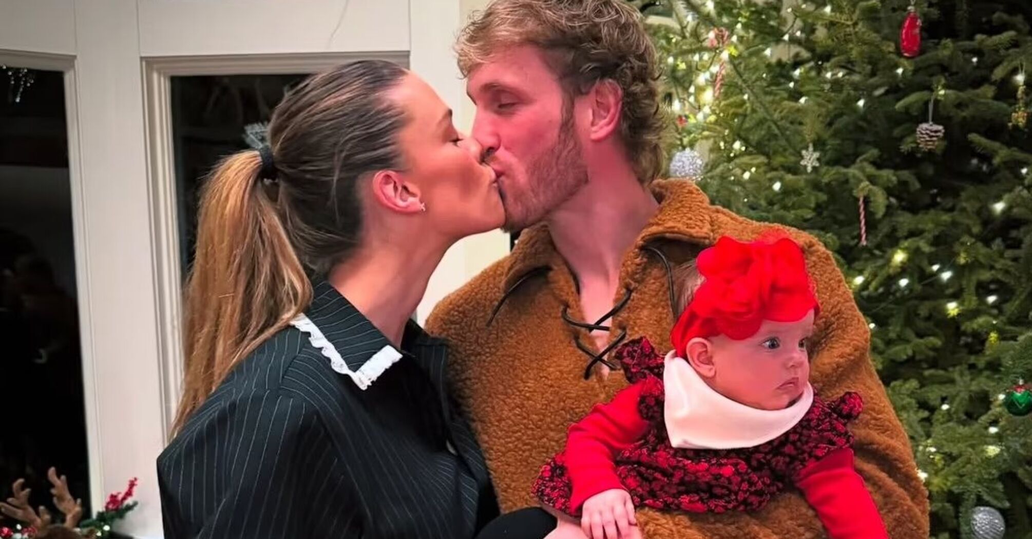 Logan Paul, Nina Agdal, and their daughter Esme