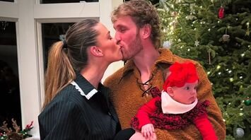 Logan Paul, Nina Agdal, and their daughter Esme