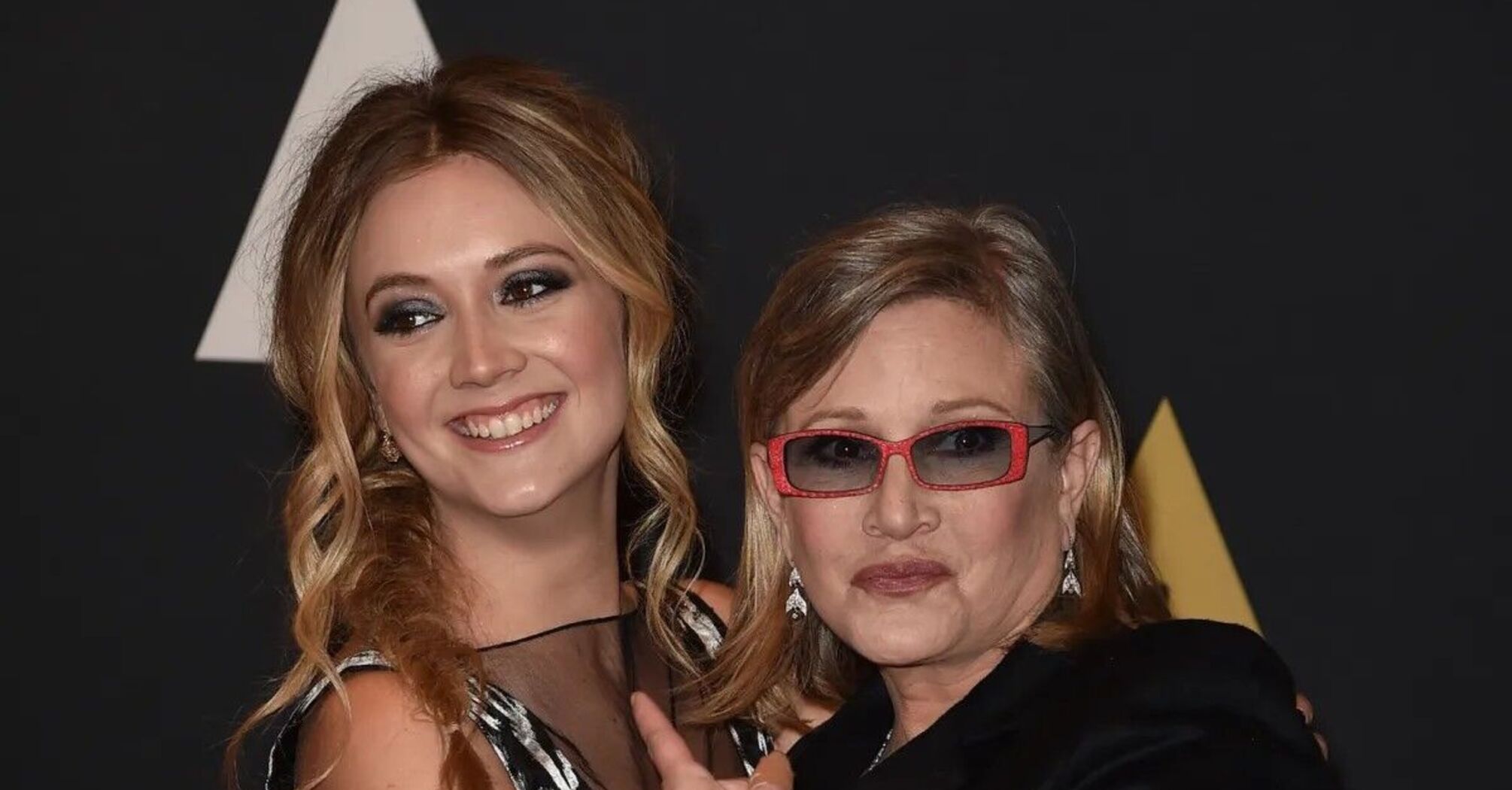 Billie Lourd and Carrie Fisher