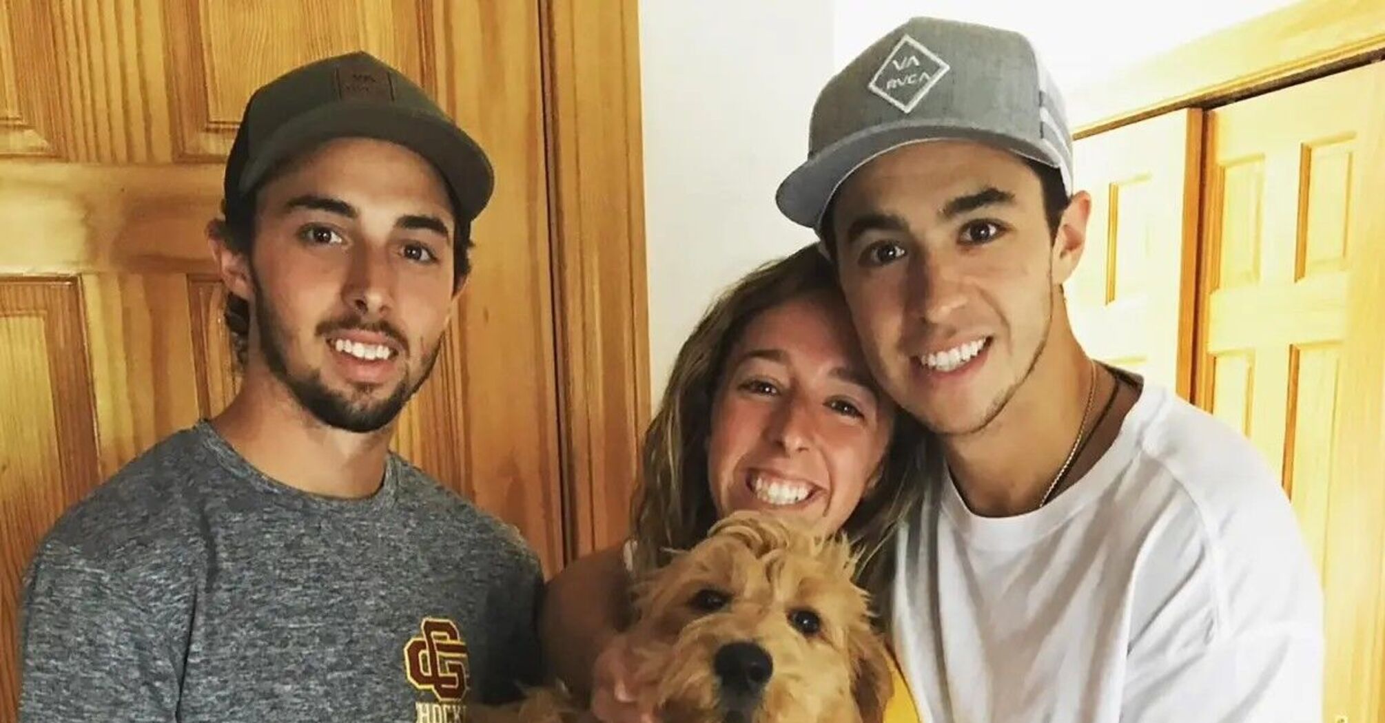 Johnny Gaudreau, Katie Gaudreau and Matthew Gaudreau 