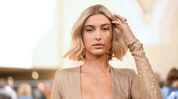 Hailey Bieber Exudes Business Chic in Red Velvet Outfit During Girls’ Night Out
