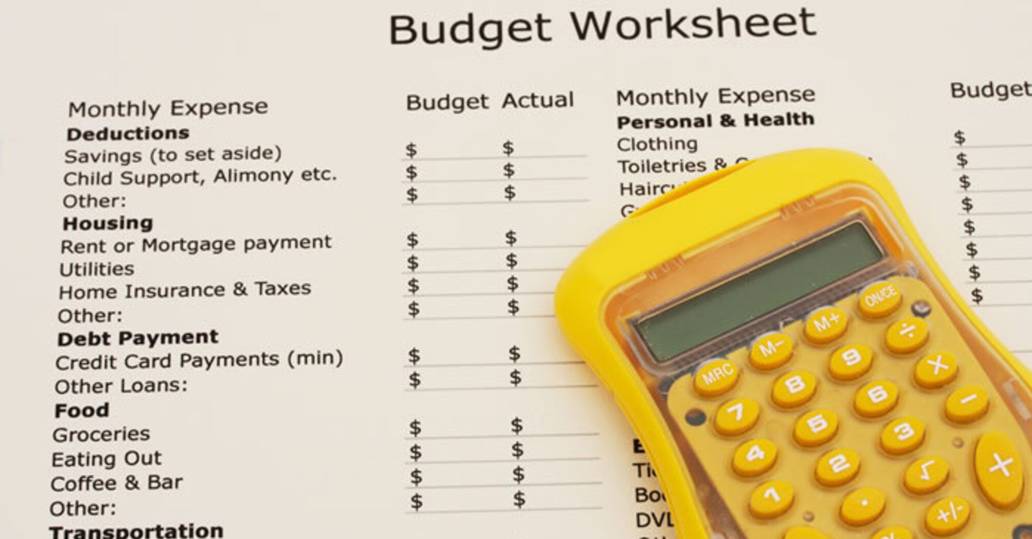How to create a family budget