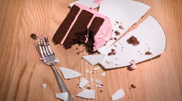 Cutlery dropped on the floor