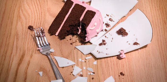 Cutlery dropped on the floor