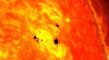 A spot almost 10 times larger than the Earth appeared on the Sun