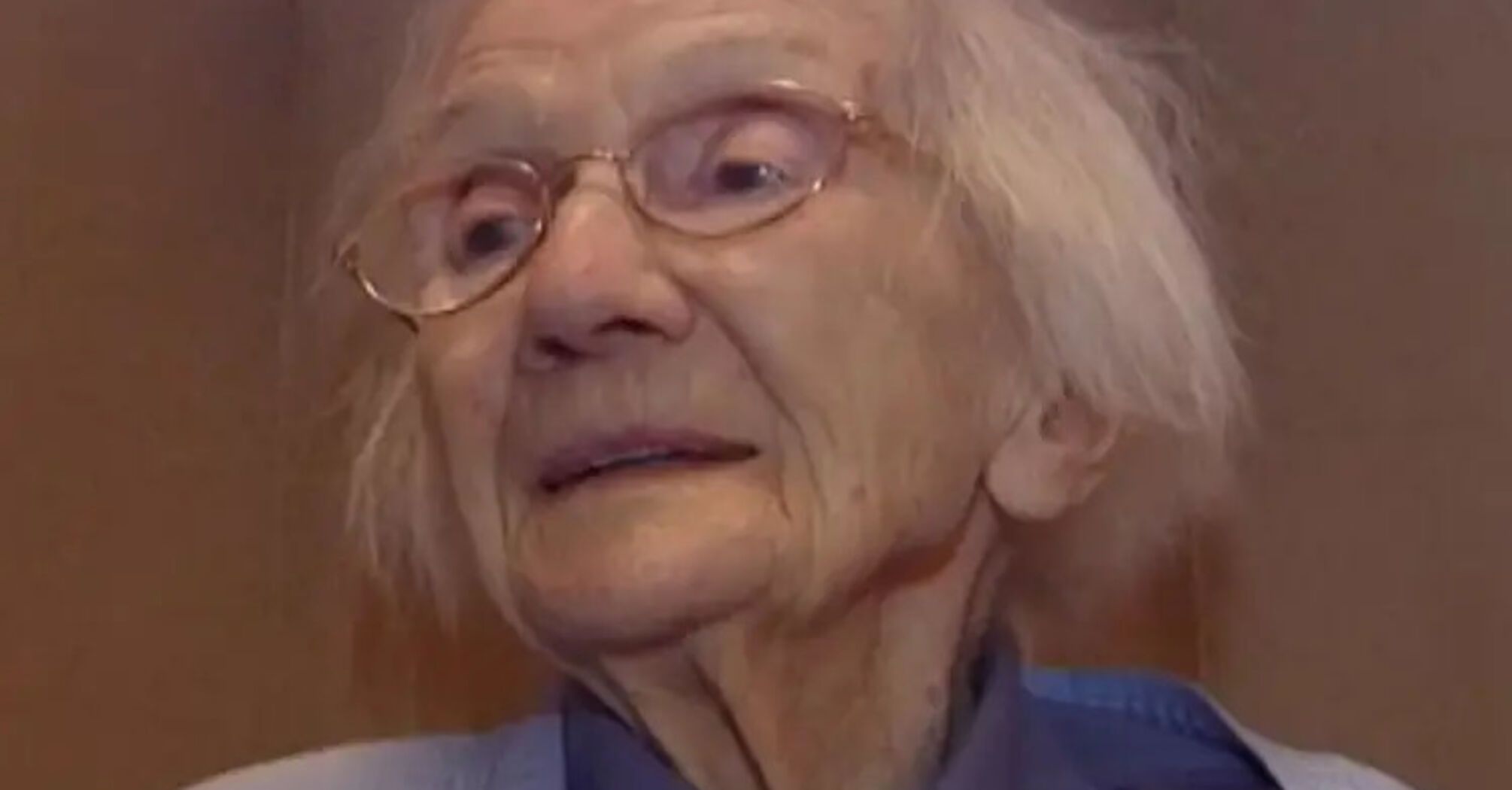 A 109-year-old woman surprised with a secret