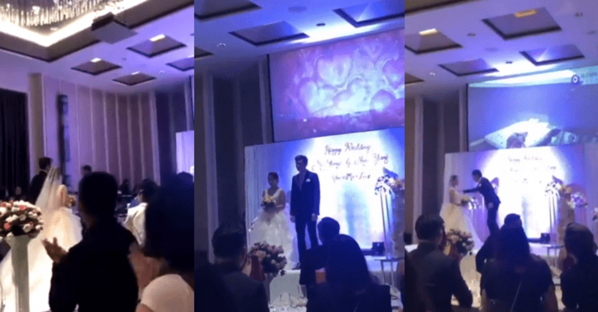 Groom showed a video of his beloved cheating on him