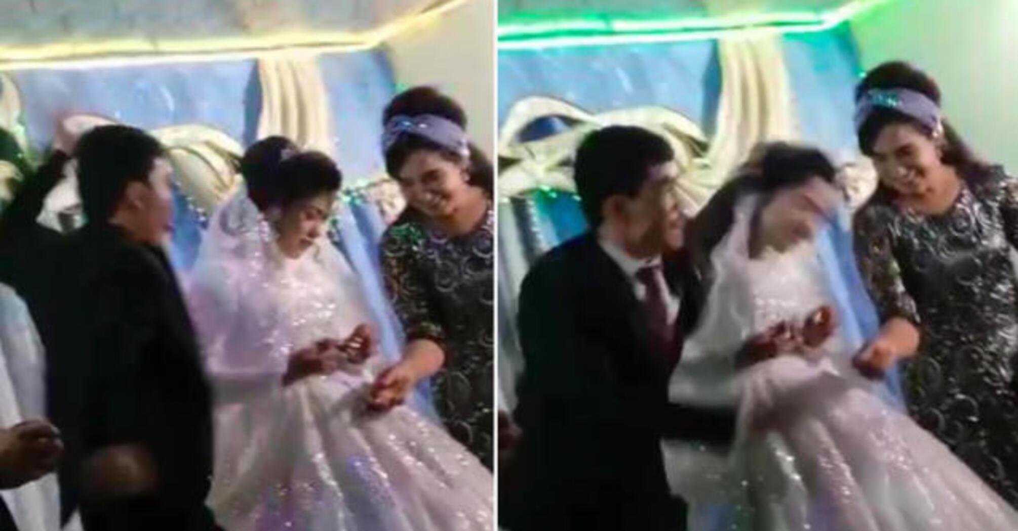 Man beats bride and guests at wedding