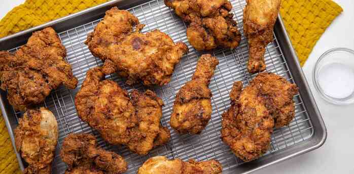 How to quickly cook deep-fried chicken