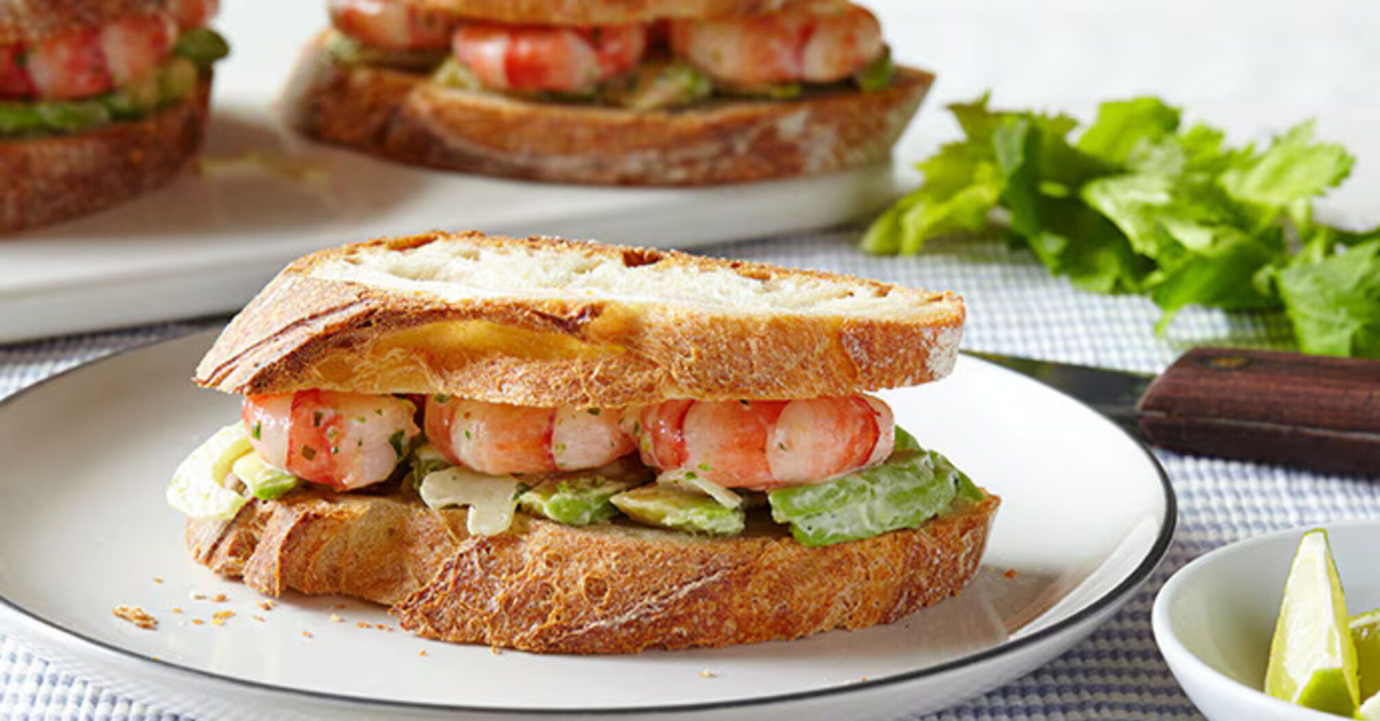 British shrimp sandwich