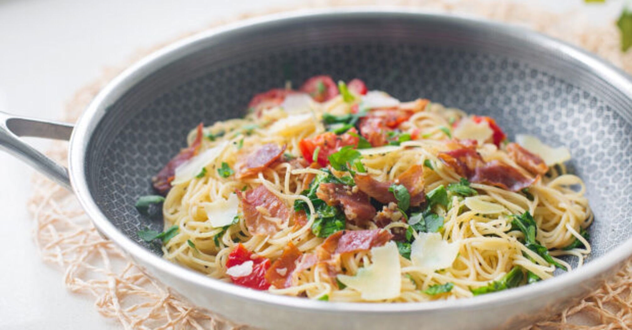 Recipe for pasta with Parma ham