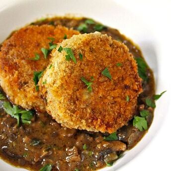 The most delicious mushroom cutlets