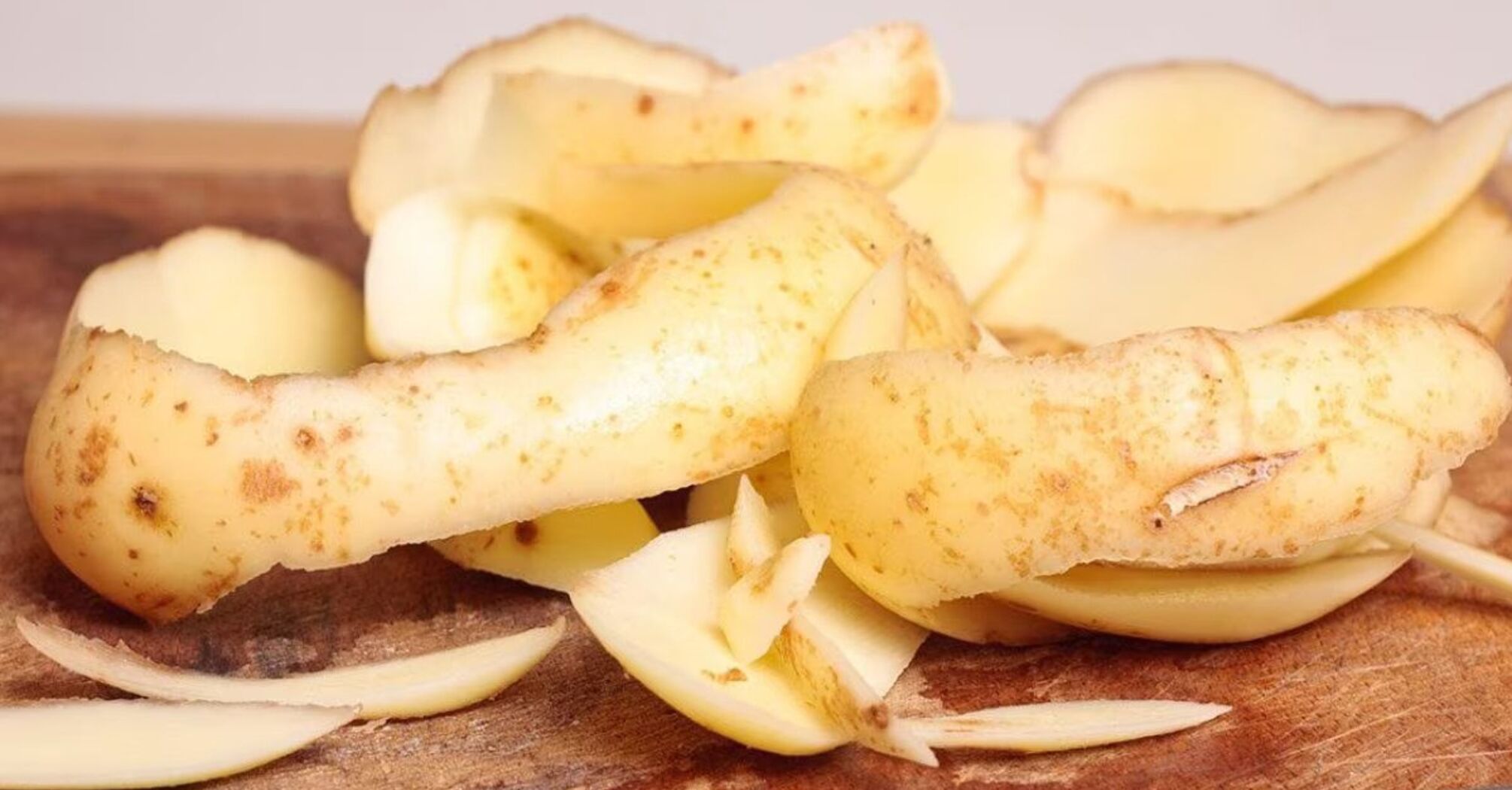 Don't throw away potato peelings