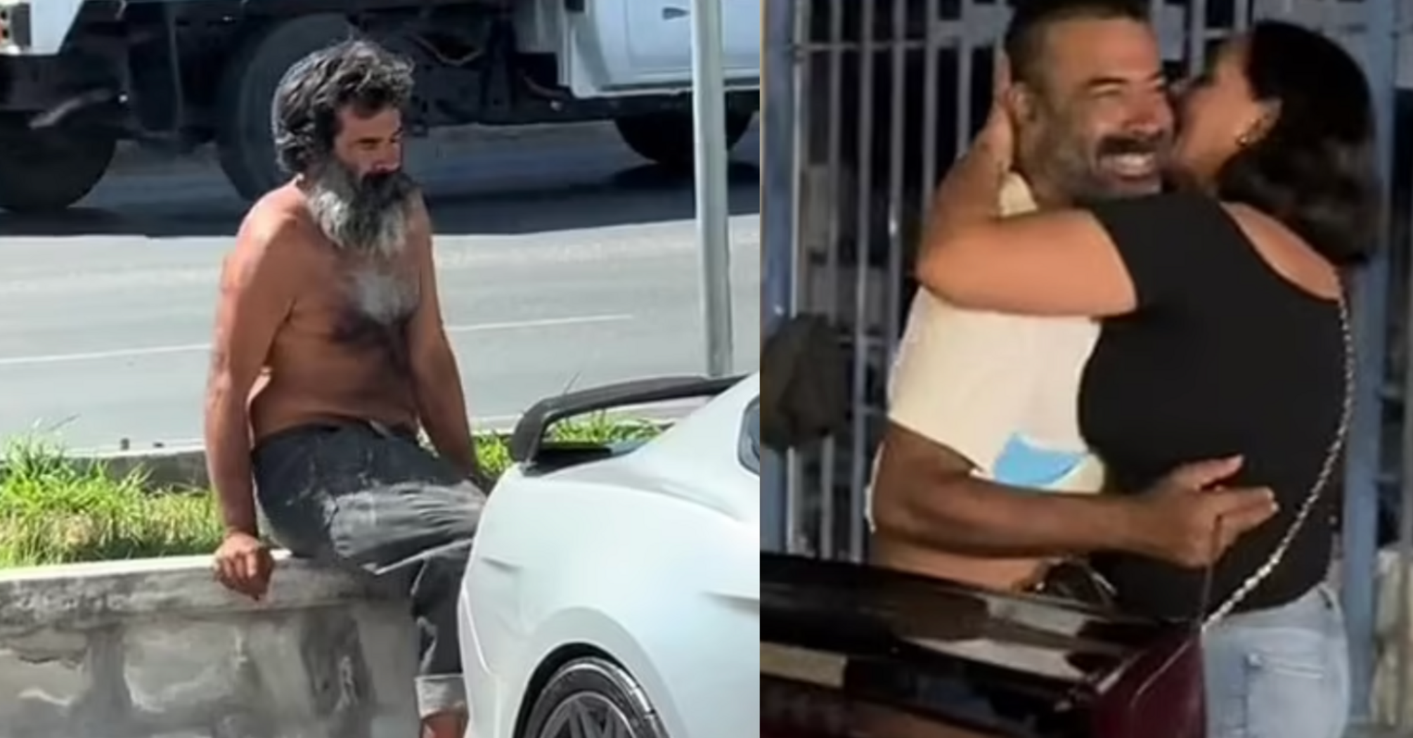 A woman saw a video on TikTok with a homeless man and recognized her brother