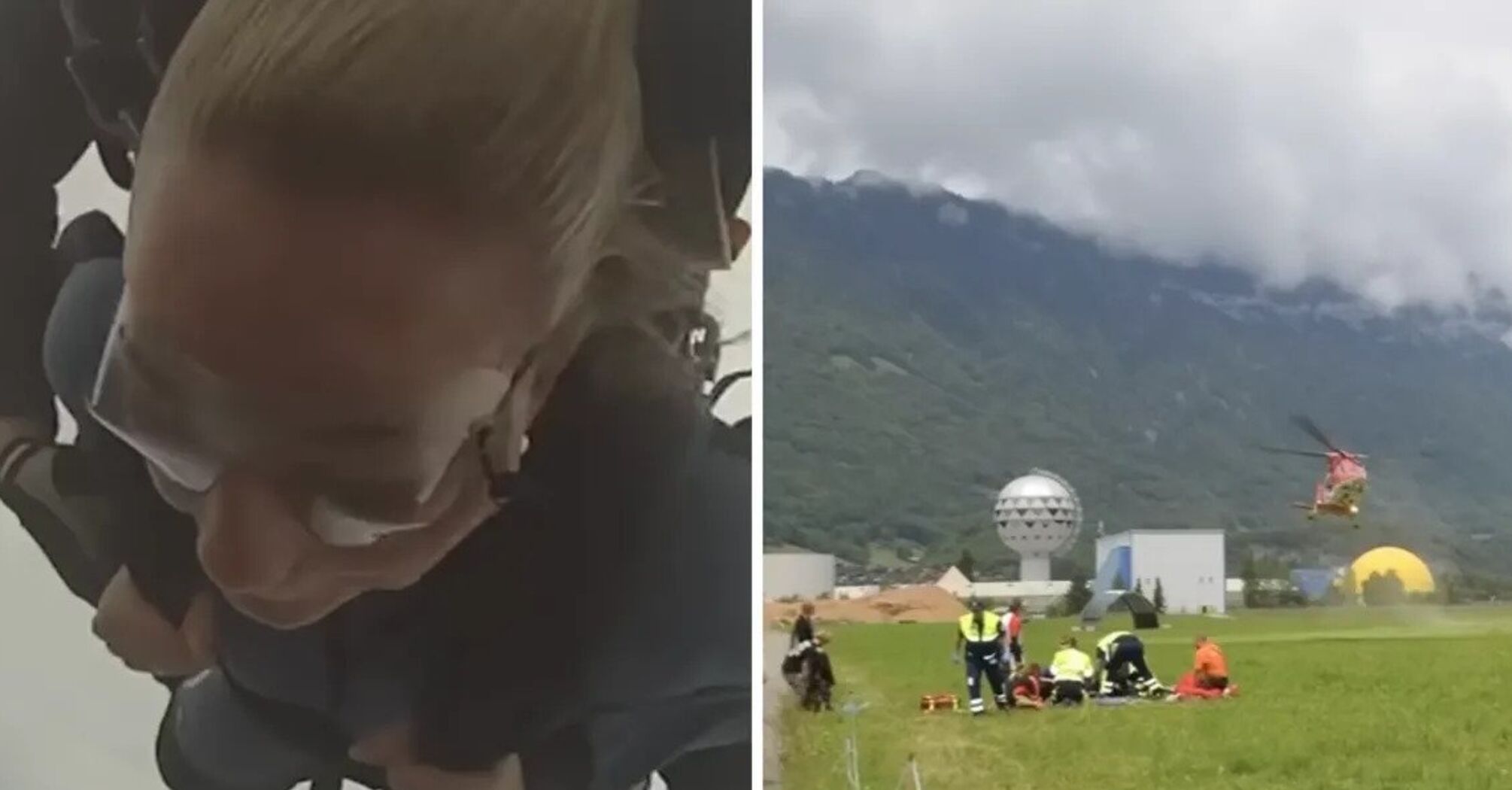Parachute failed to open: a woman fell from a height of 4.5 km