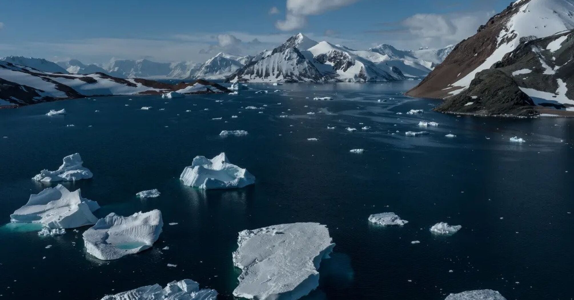 The sea ice of Antarctica is rapidly melting