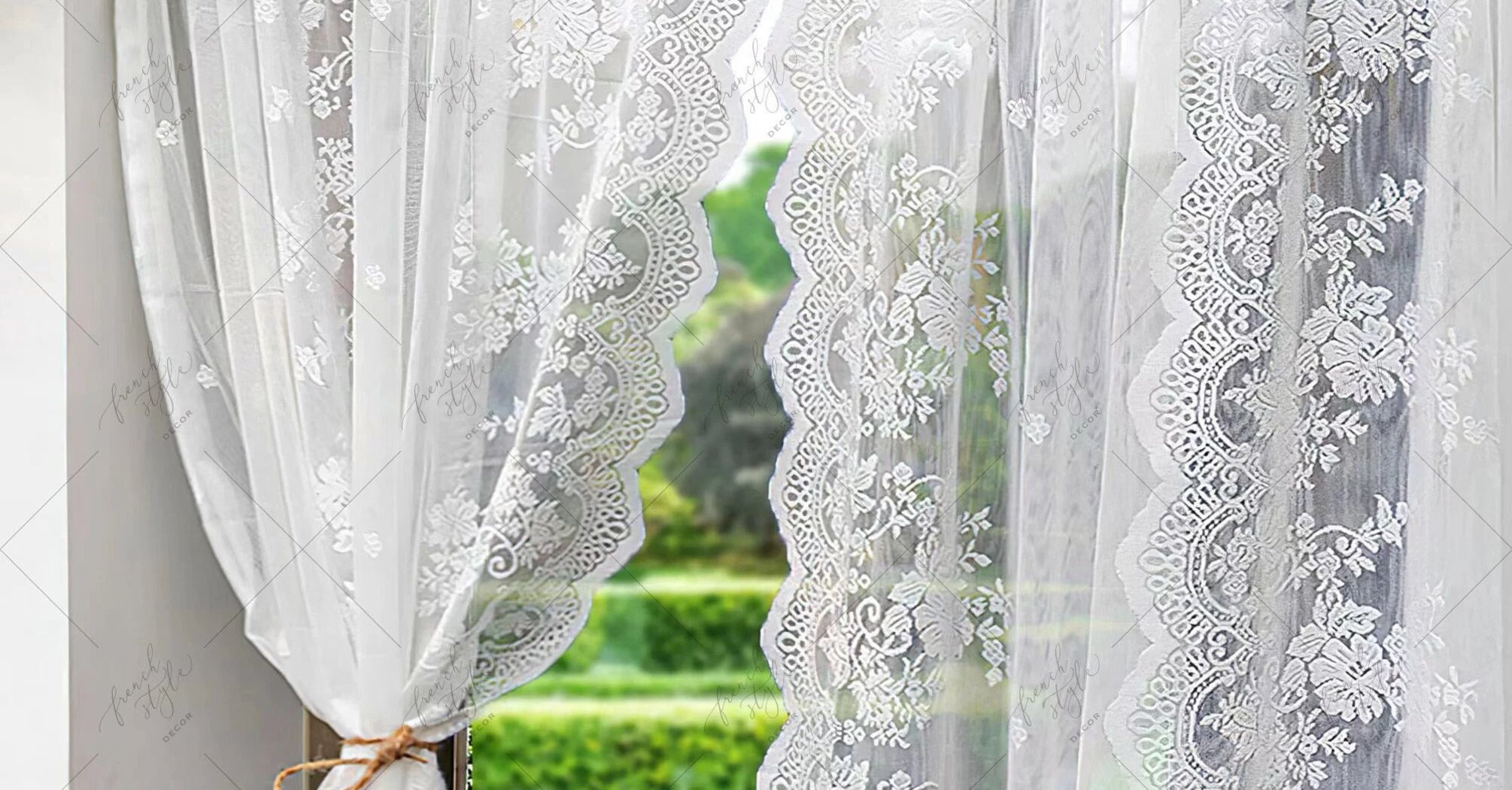 How to make lace curtains white