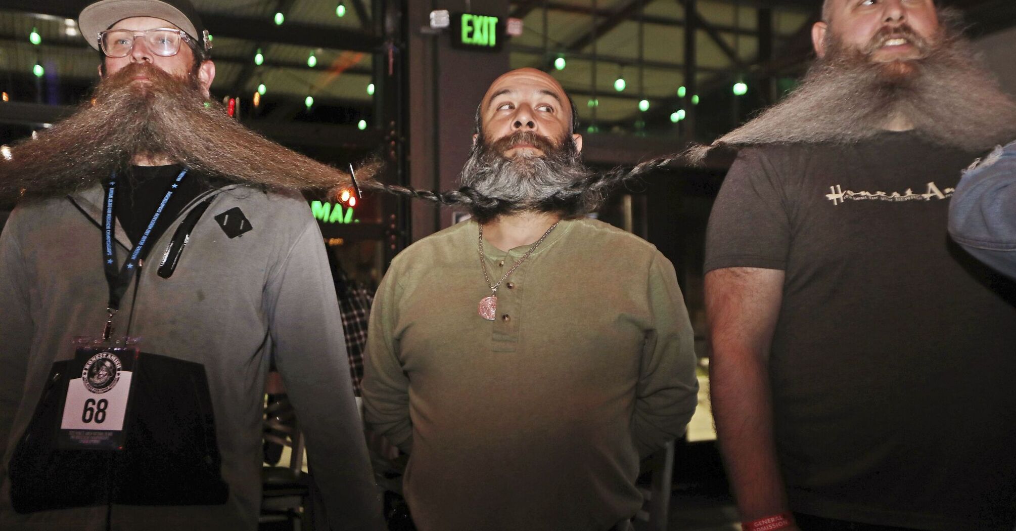 89 men created a chain of beards