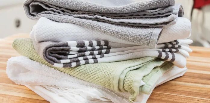 Kitchen towels will be as good as new in a few minutes