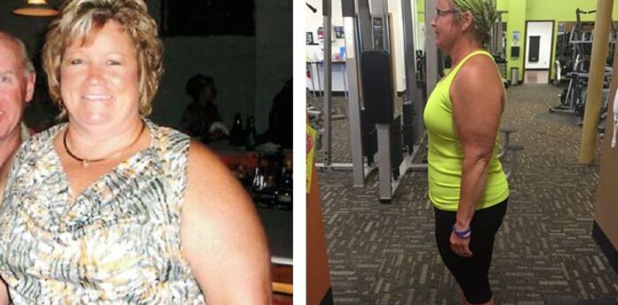50-year-old woman lost 63 kg by giving up one drink