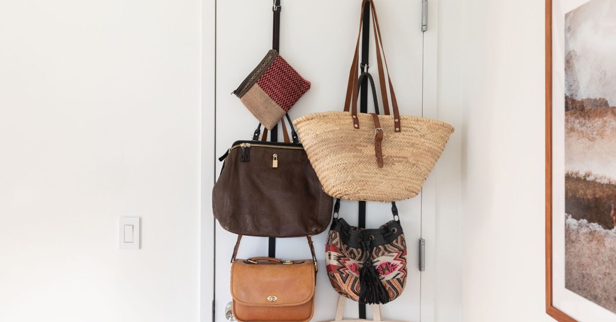 Why you shouldn't hang your bag on the door handle