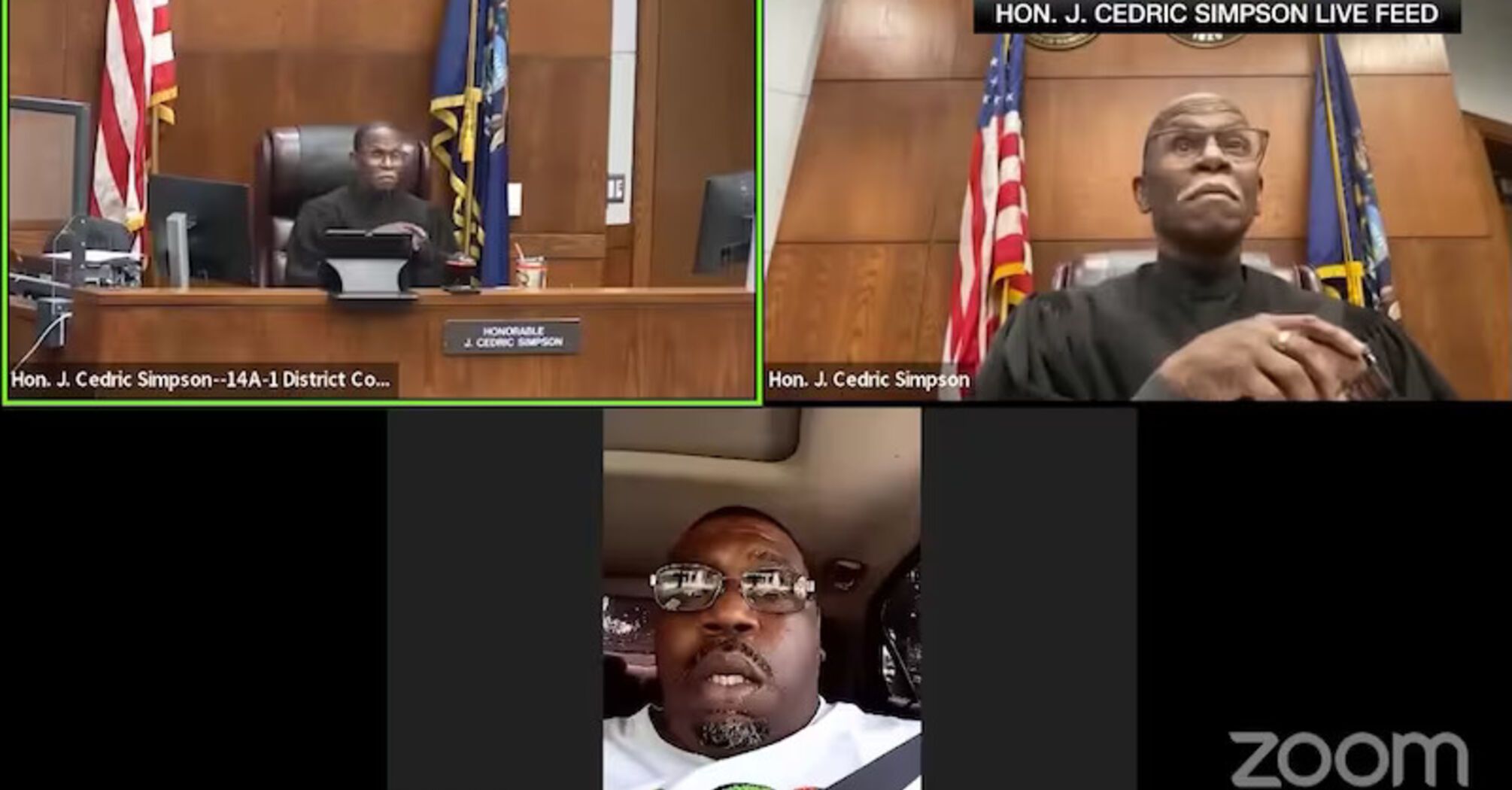 Appearance in online court meeting goes wrong