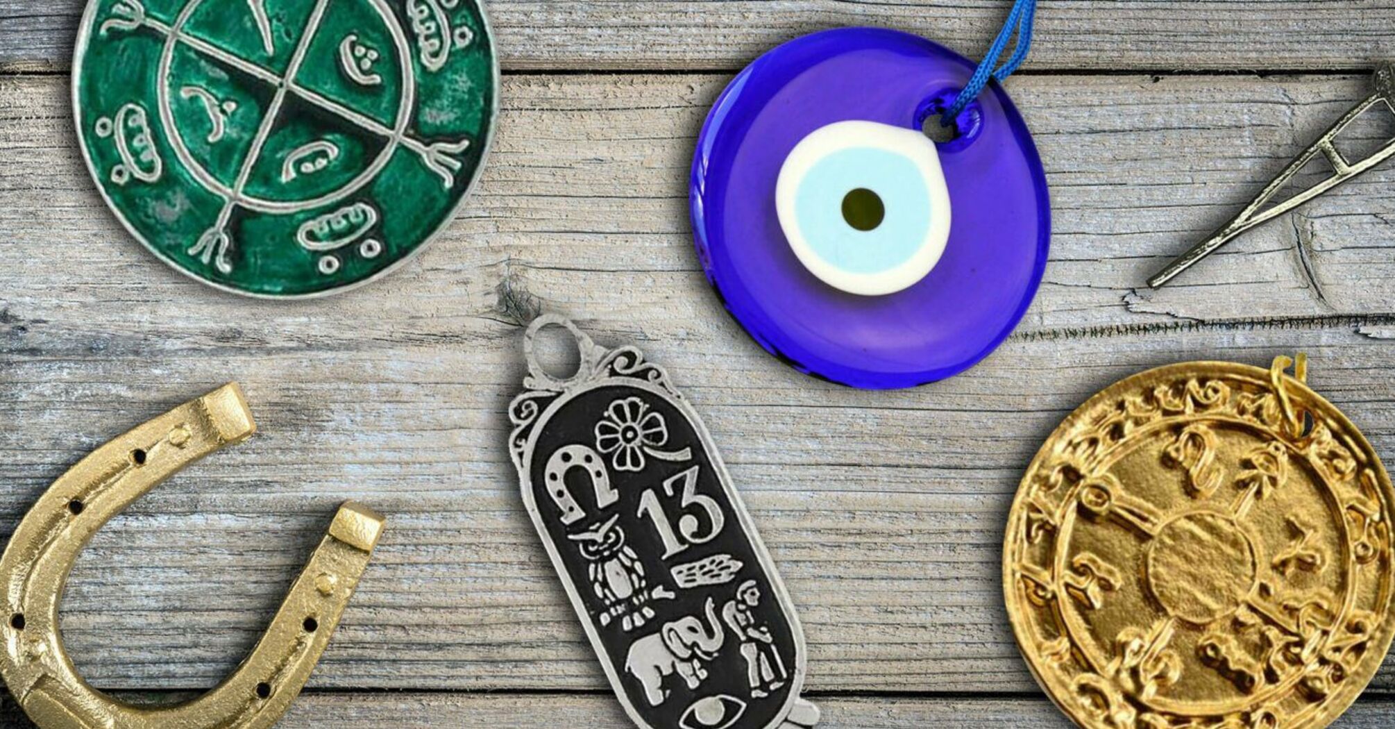 Charms and amulets: signs and superstitions