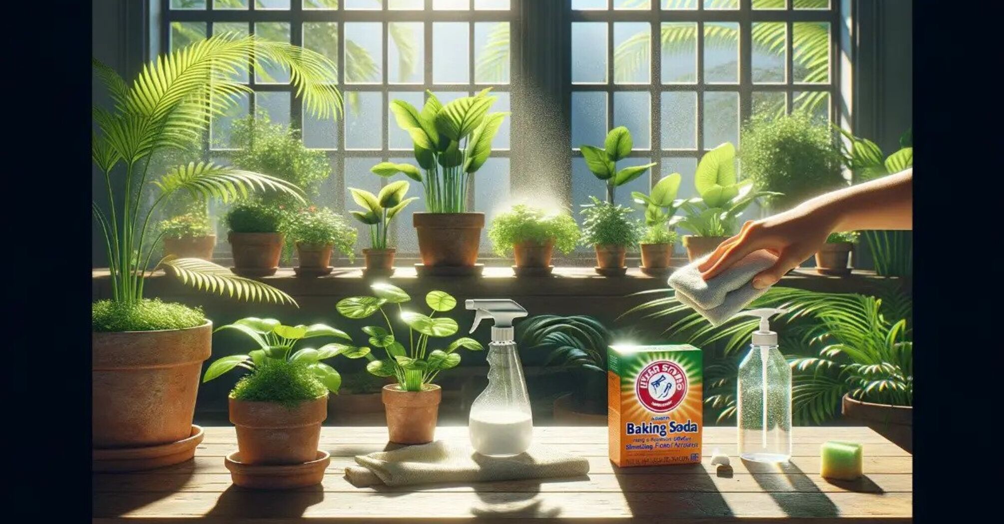 Improve the health of indoor plants with baking soda fertilizer